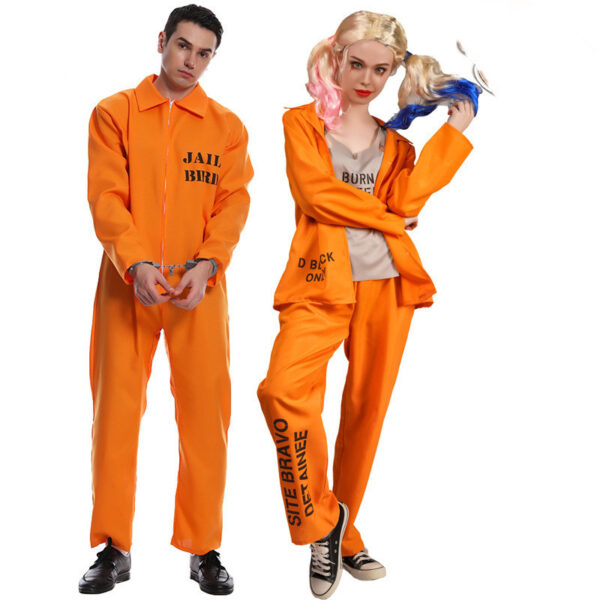 Halloween Men And Women Prisoner Escape Costume