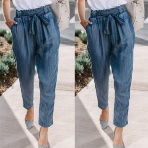 Loose Awstring High Waist Cargo Pants