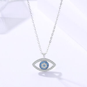 s925 Sterling Silver Jewelry European and American Atmospheric Eye Necklace/Eye Pendant