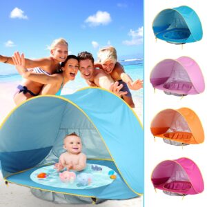 Baby Beach Outdoor Camping Tent (Easy Fold Up, Waterproof, Sun Awning Tent, UV-protecting)