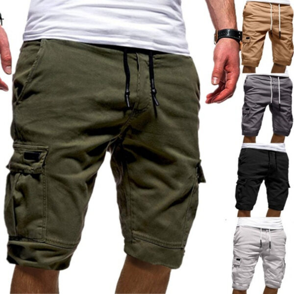 Men Casual Jogger Cargo Shorts