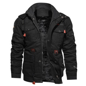 Thermal Hooded Fleece Military Jacket