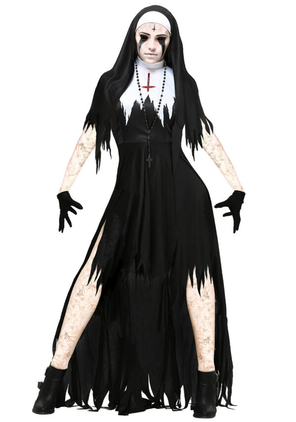 Cosplay Costume Women Black Vampire Fantasy Dress