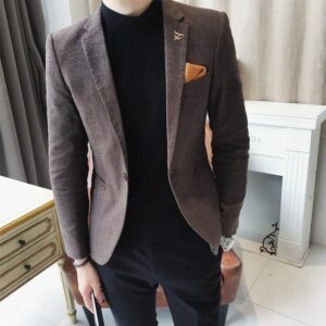 Men’s Casual Suit Jacket One-piece Top