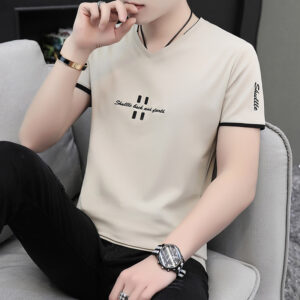 Men’s Summer Ice Silk Short Sleeve T-shirt