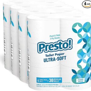 Presto! 2-Ply Toilet Paper, (4 Packs of 6)