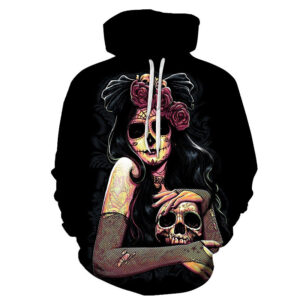 Retro Beauty Mask Skull Sweatshirt