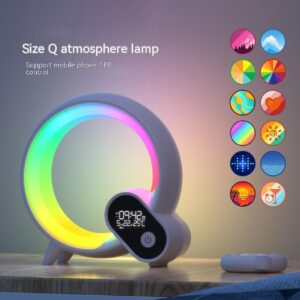 Colorful Atmosphere Light with Digital Alarm Clock and More