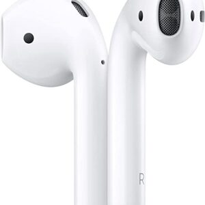 Apple AirPods ,2nd Generation, Wireless Earbuds with Lightning Charging Case Included. Over 24 Hours of Battery Life.